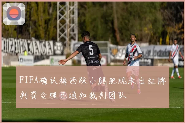 FIFA确认梅西踩小腿犯规未出红牌判罚合理已通知裁判团队